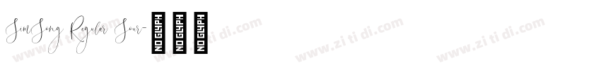 SimSong Regular Sour字体转换
